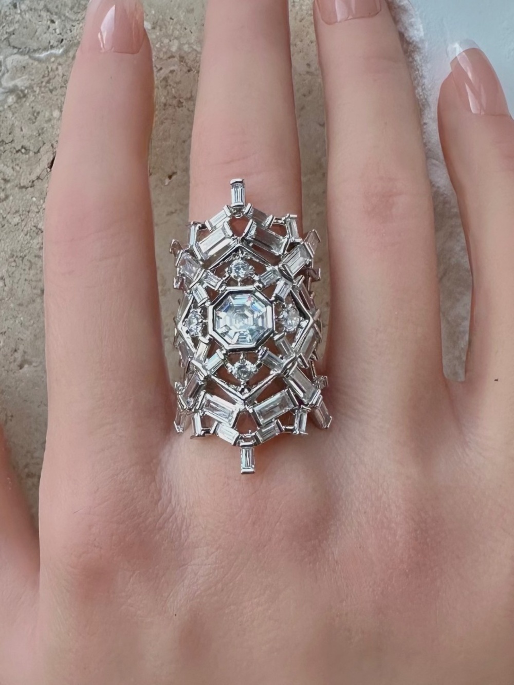 NWT | nOir Jewelry | Women's Snowburst Ring